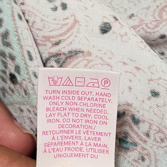 Victoria's Secret Butterfly Poncho Coverup Abstract Paisley Beaded XS/S NWT - Picture 10 of 13